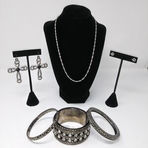 6 Piece Silver Jewelry Ensemble